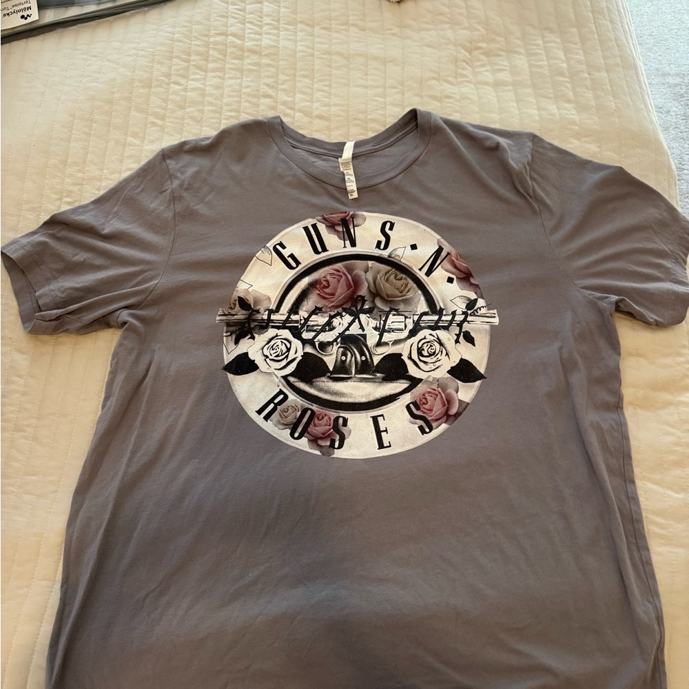 Gray Guns N' Roses Graphic T-Shirt
